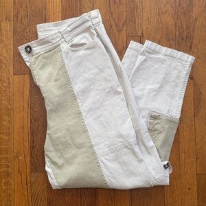 Stella Nova high rise cargo pants Ankle Crop
Color block khaki utility 40